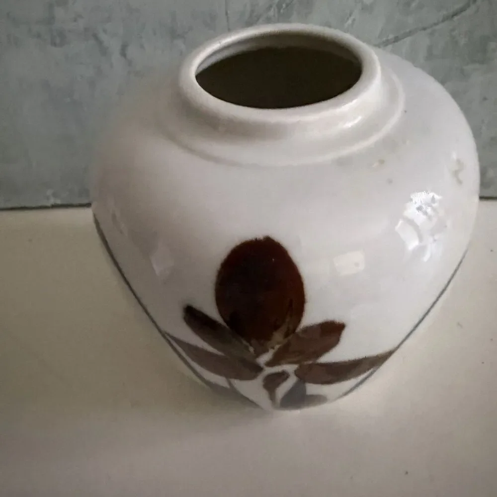 Ginger Jar Vase Oriental Collection Hand painted Floral Flower 6